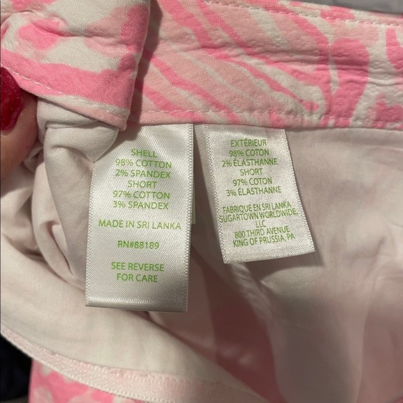 Lilly Pulitzer Pink and White Skirt Sz00 - Picture 4 of 4